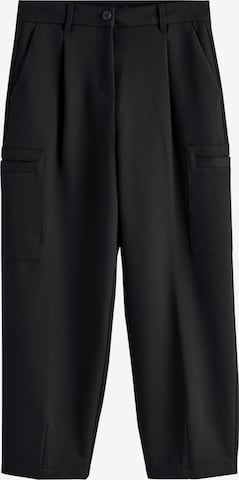 Next - Pantalón plisado en negro: frente