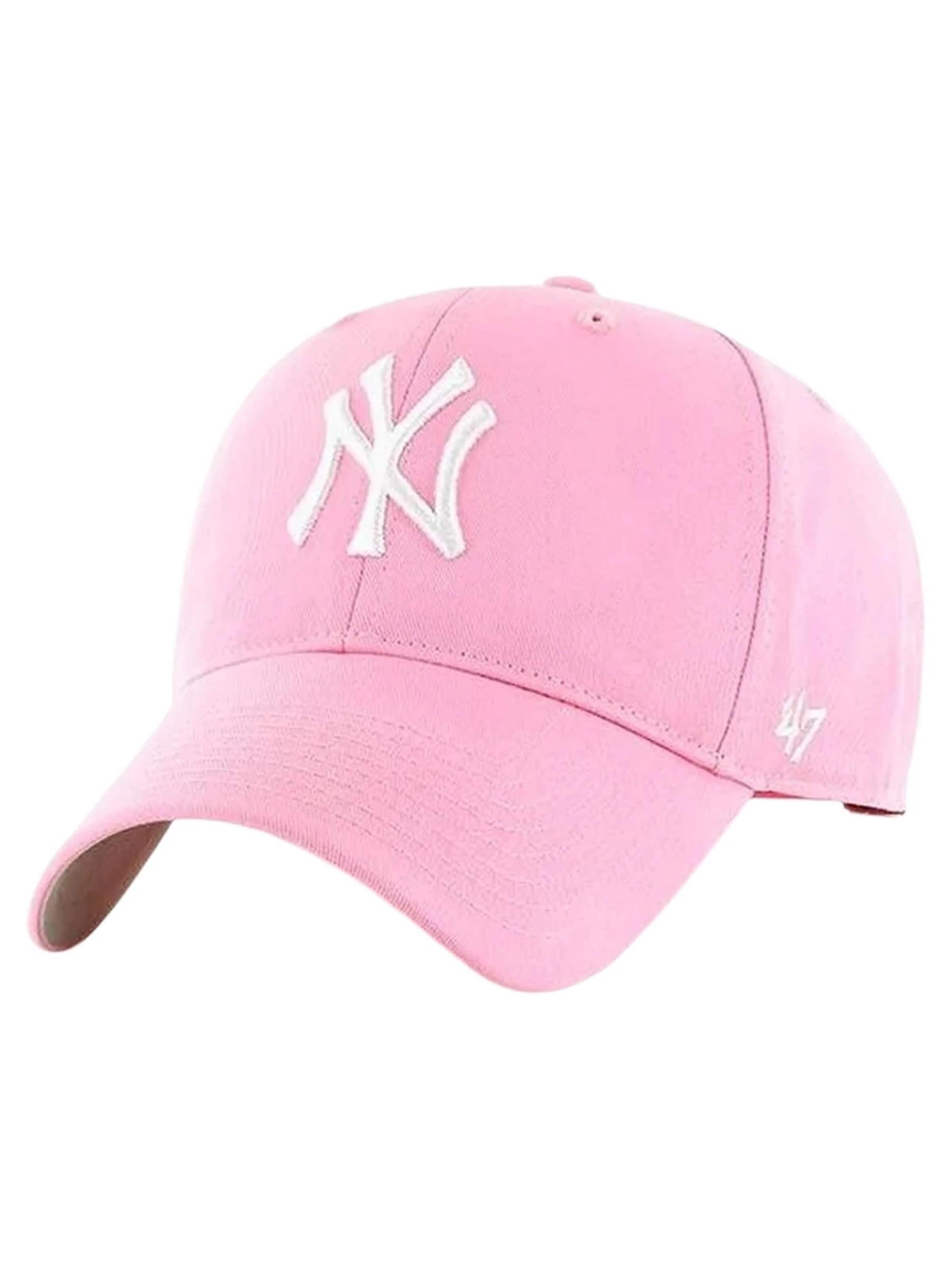 47 Brand Hætte 'Gorra 47 brand rosa bordado yankees frente visera curva 6' i pink: forside
