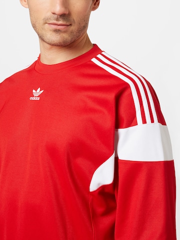 ADIDAS ORIGINALS Sweatshirt 'Adicolor Classics Cut Line' in Rot