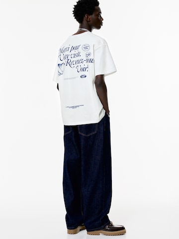 T-Shirt 'MC PARIS 01' Pull&Bear en blanc