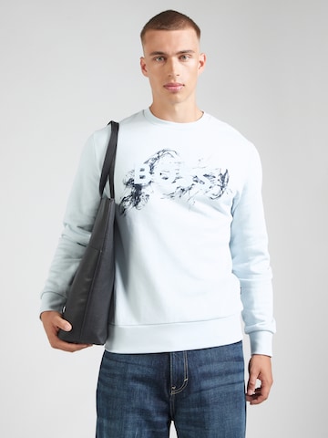 BOSS - Sudadera 'C-Soleri 215' en azul: frente