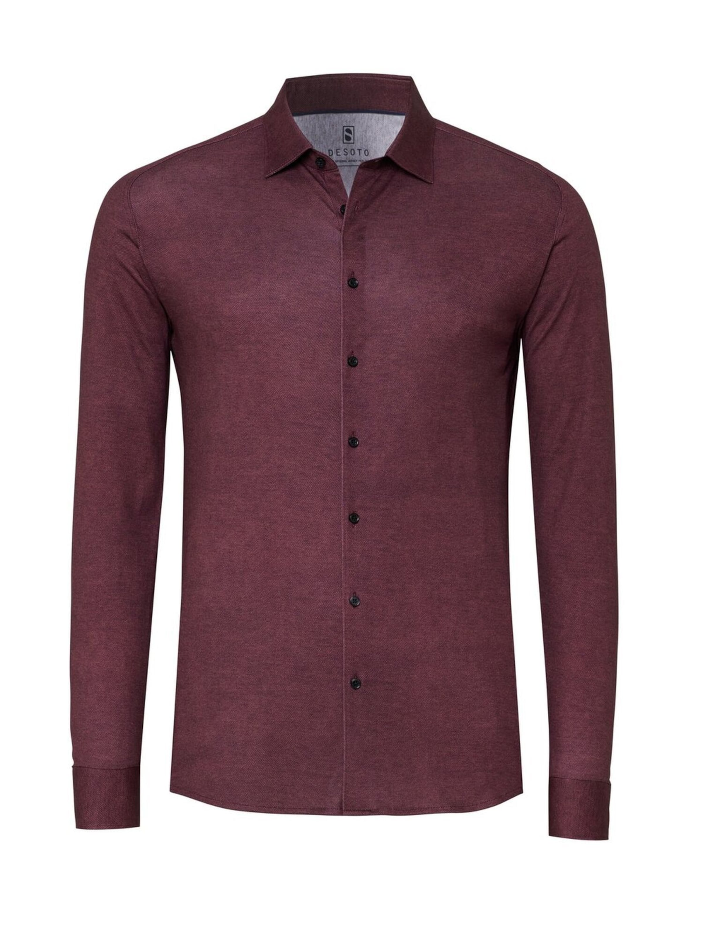 DESOTO Slim Fit Hemd in Rot: Vorderseite