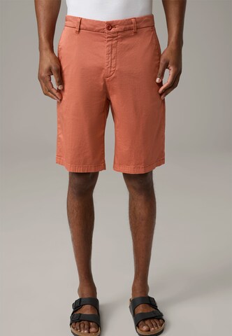 STRELLSON Regular Pants ' Crush ' in Orange: front