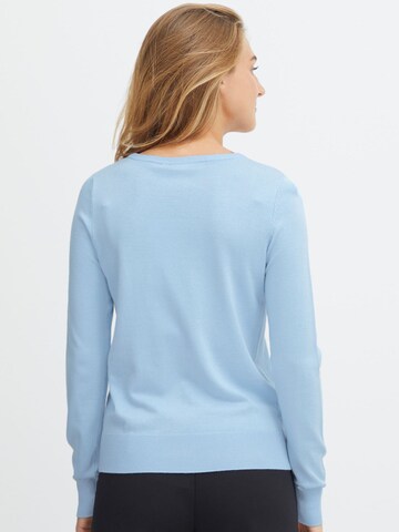 Fransa Gebreid vest in Blauw