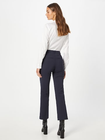 Tiger of Sweden Regular Pleated Pants 'Noora' in Blue