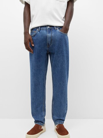 Pull&Bear Regular Jeans in Blauw: voorkant