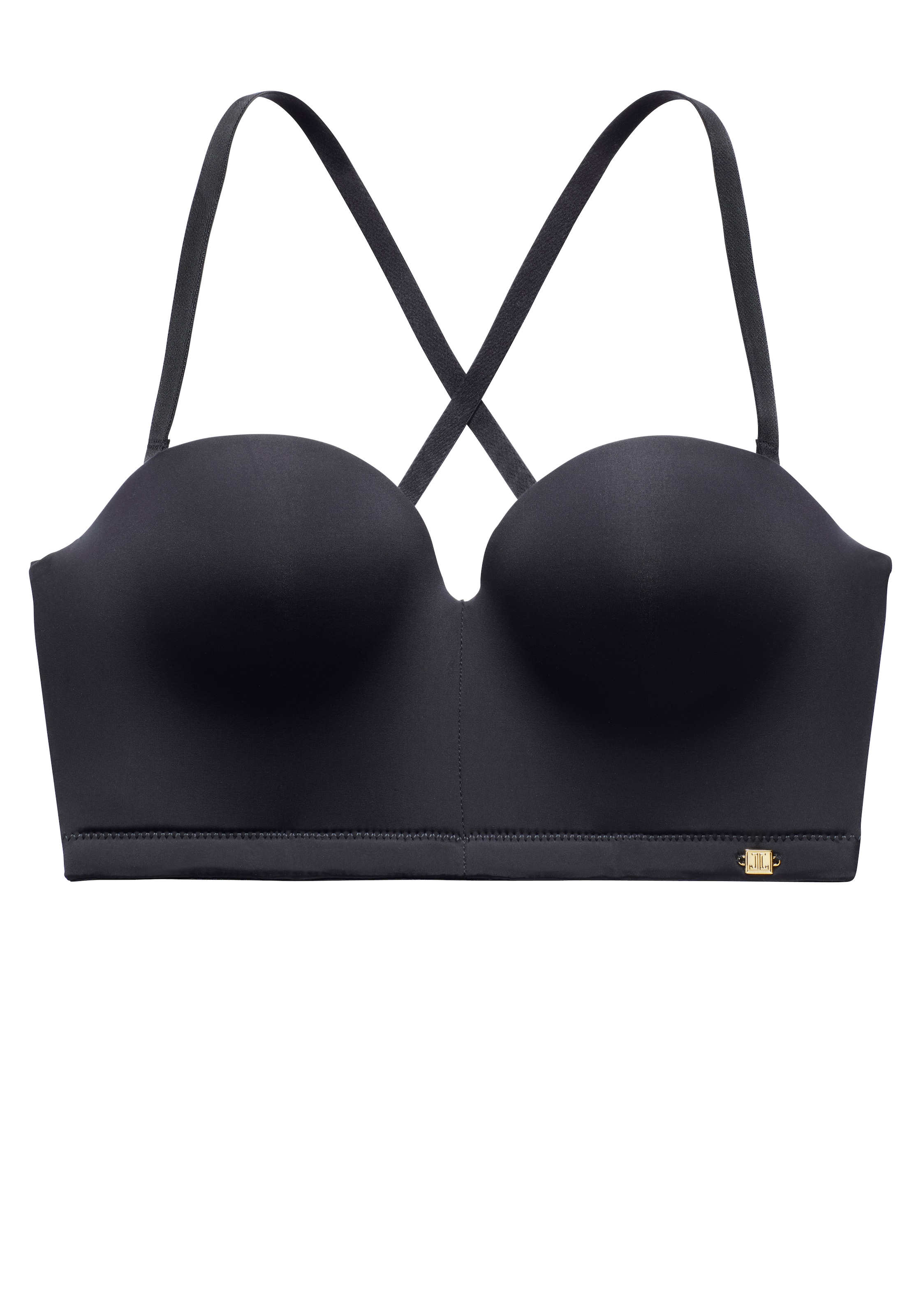 JETTE Μπαντό Σουτιέν σε μαύρο: μπροστά