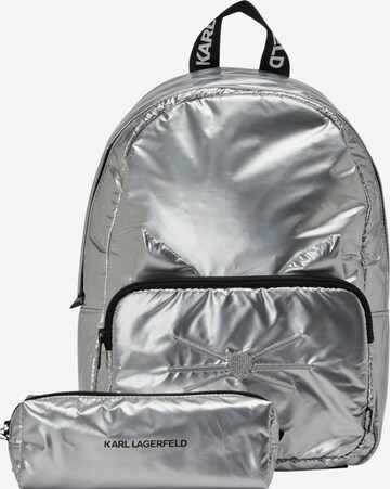 Karl Lagerfeld Backpack in Silver