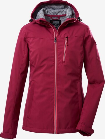 KILLTEC Outdoorjas in Roze: voorkant