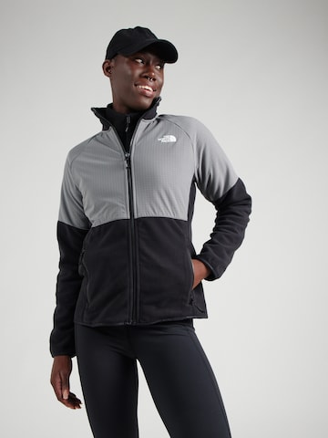 THE NORTH FACE Athletic fleece jacket 'GLACIER' in Black: front