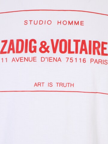 Zadig & Voltaire Тениска 'TED BLASON' в бяло