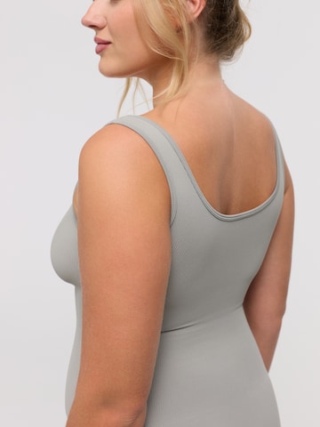 cfab Body 'Ribbed Tank Sculpting Bodysuit with Slip' in Grijs