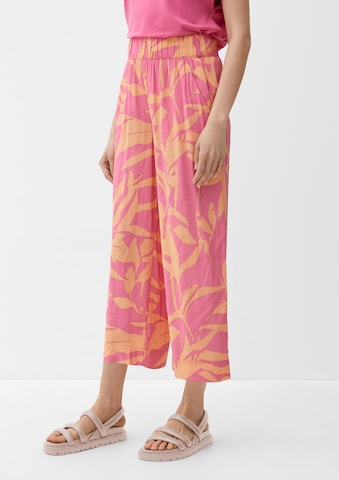 Wide Leg Pantalon s.Oliver en orange : devant