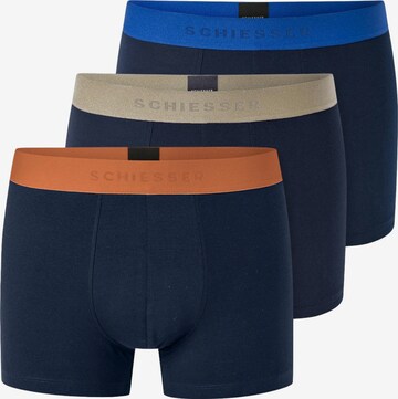 SCHIESSER - Calzoncillo boxer '95/5 Cotton' en azul: frente