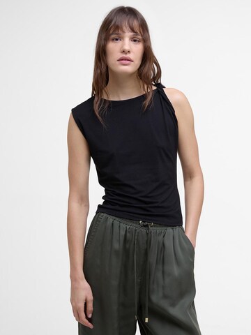 Barbour International Top 'Felicity' in Zwart: voorkant