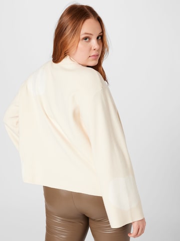 Selected Femme Curve Sweater 'Alina' in Beige