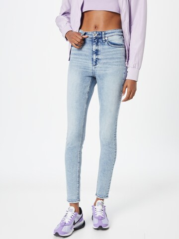 Skinny Jeans 'Nina' de la rag & bone pe albastru: față