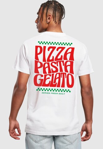 T-Shirt 'Flavor Italiano' Mister Tee en blanc : devant