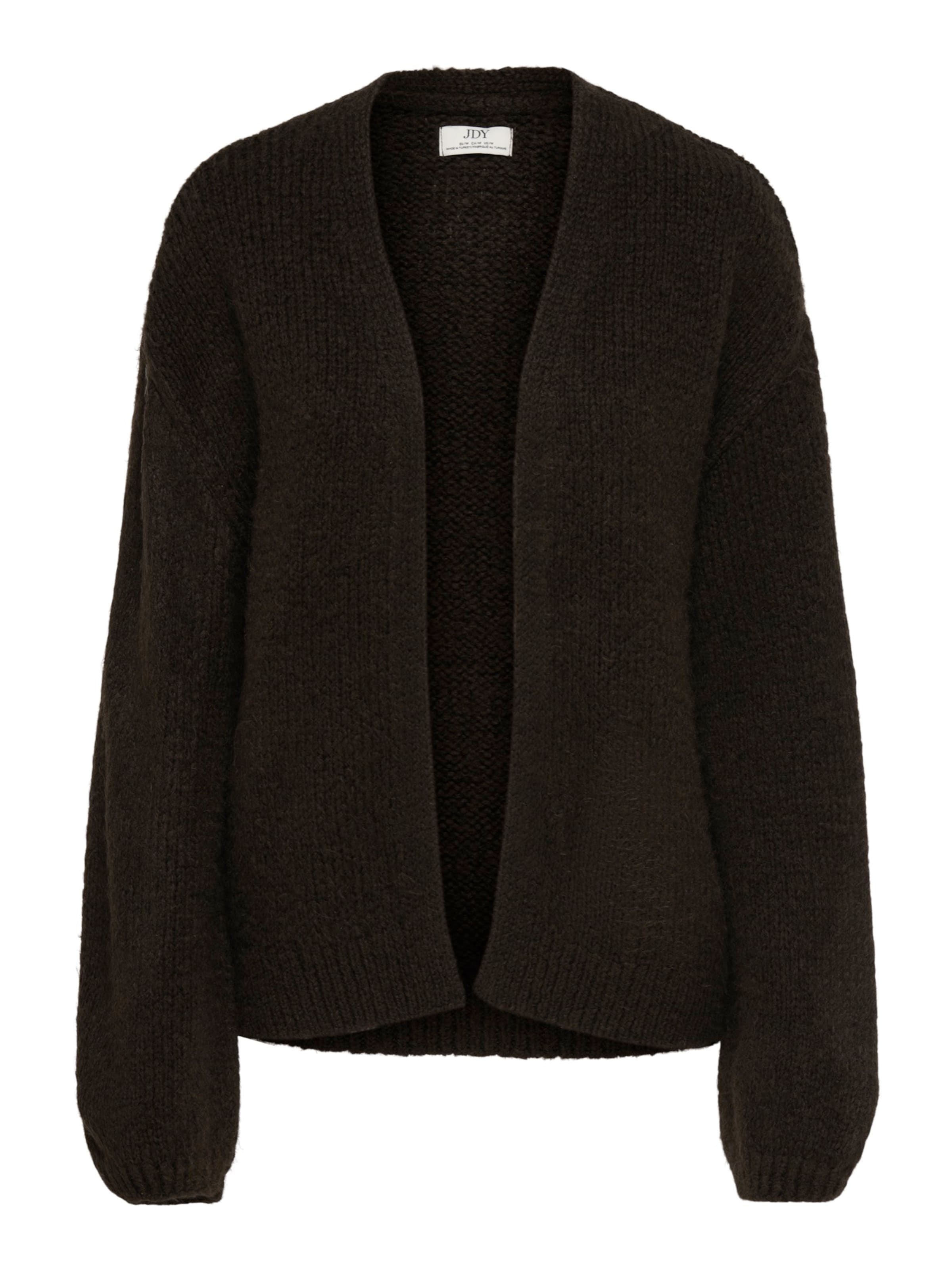 JDY Knit Cardigan 'JDYDINEA' in Brown: front