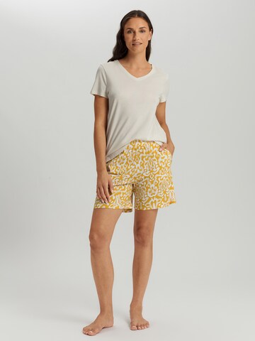 Hanro - Camisa 'Sleep & Lounge' em bege