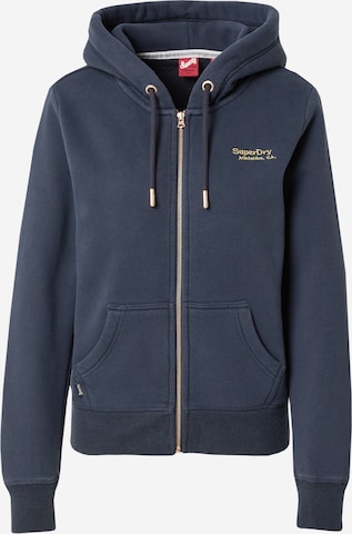 SuperdryGornji dio trenirke 'Essential' - plava boja: prednji dio