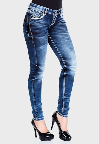 CIPO & BAXX Regular Jeans 'Utopia' in Blauw: voorkant