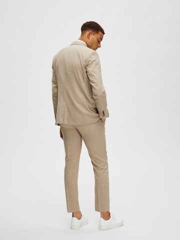 Coupe slim Veste de costume SELECTED HOMME en beige