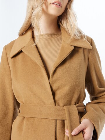 Calvin Klein Between-Seasons Coat in Brown