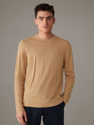 STRELLSON Sweater ' Zion ' in Beige: front