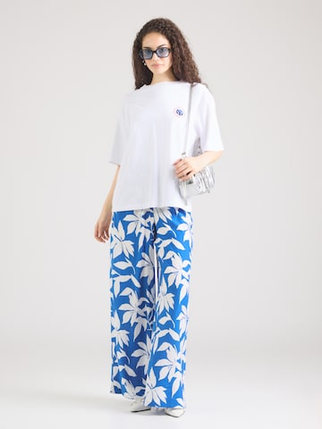 s.OliverWide Leg/ Široke nogavice Hlače - plava boja