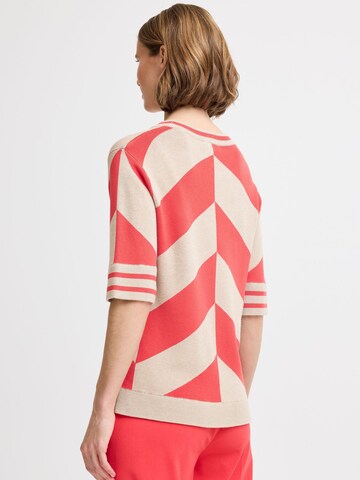 Pull-over ' BYMMMORLA SS GEOMETRIC ' b.young en rouge