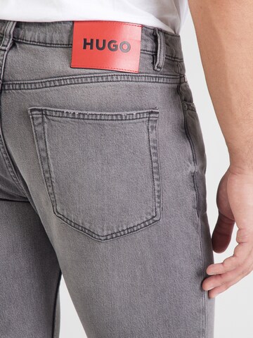 HUGO Slimfit Kavbojke '734' | siva barva