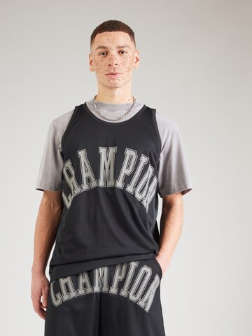 Maglietta di Champion Authentic Athletic Apparel in nero: frontale