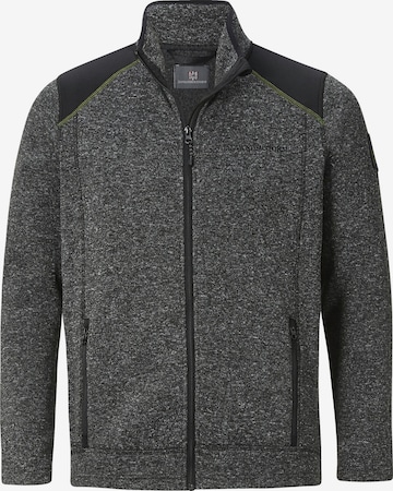 Jan Vanderstorm Fleece Jacket ' Yul ' in Grey: front