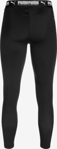 Skinny Pantalon de sport 'Hoops Team' PUMA en noir