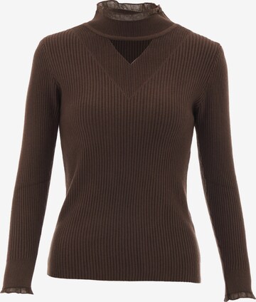 caspio Sweater in Brown: front