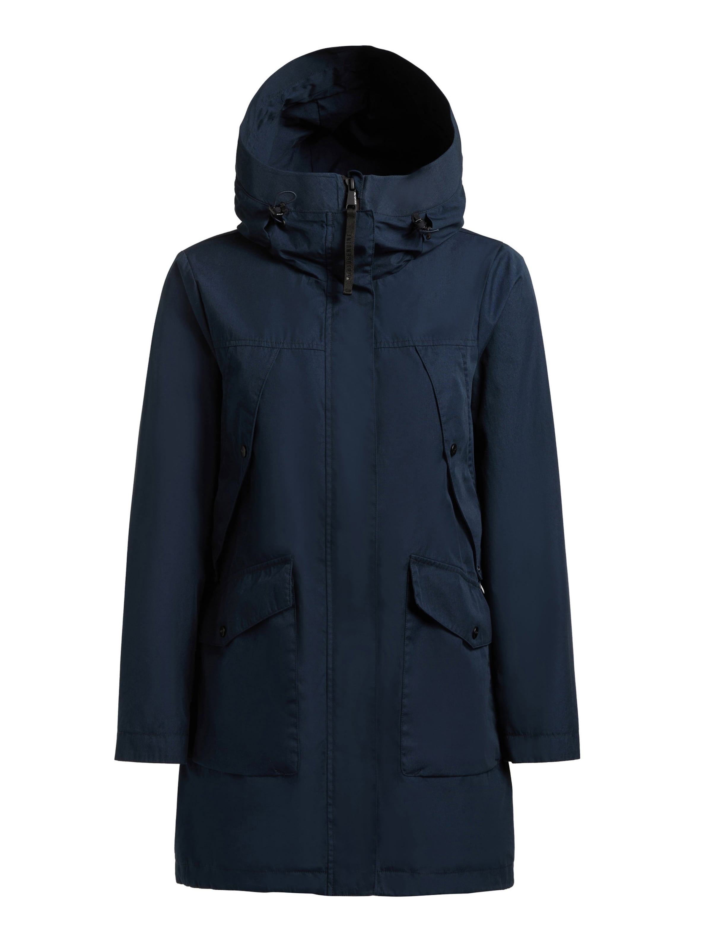khujo Between-seasons coat 'Agev' in Blue: front