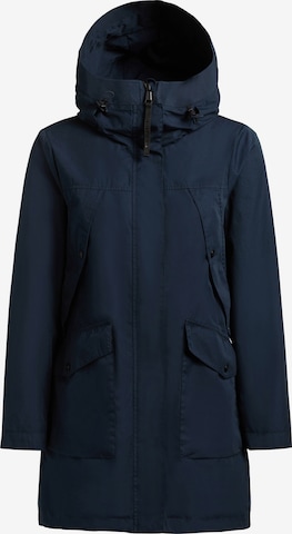 khujo Between-seasons coat 'Agev' in Blue: front