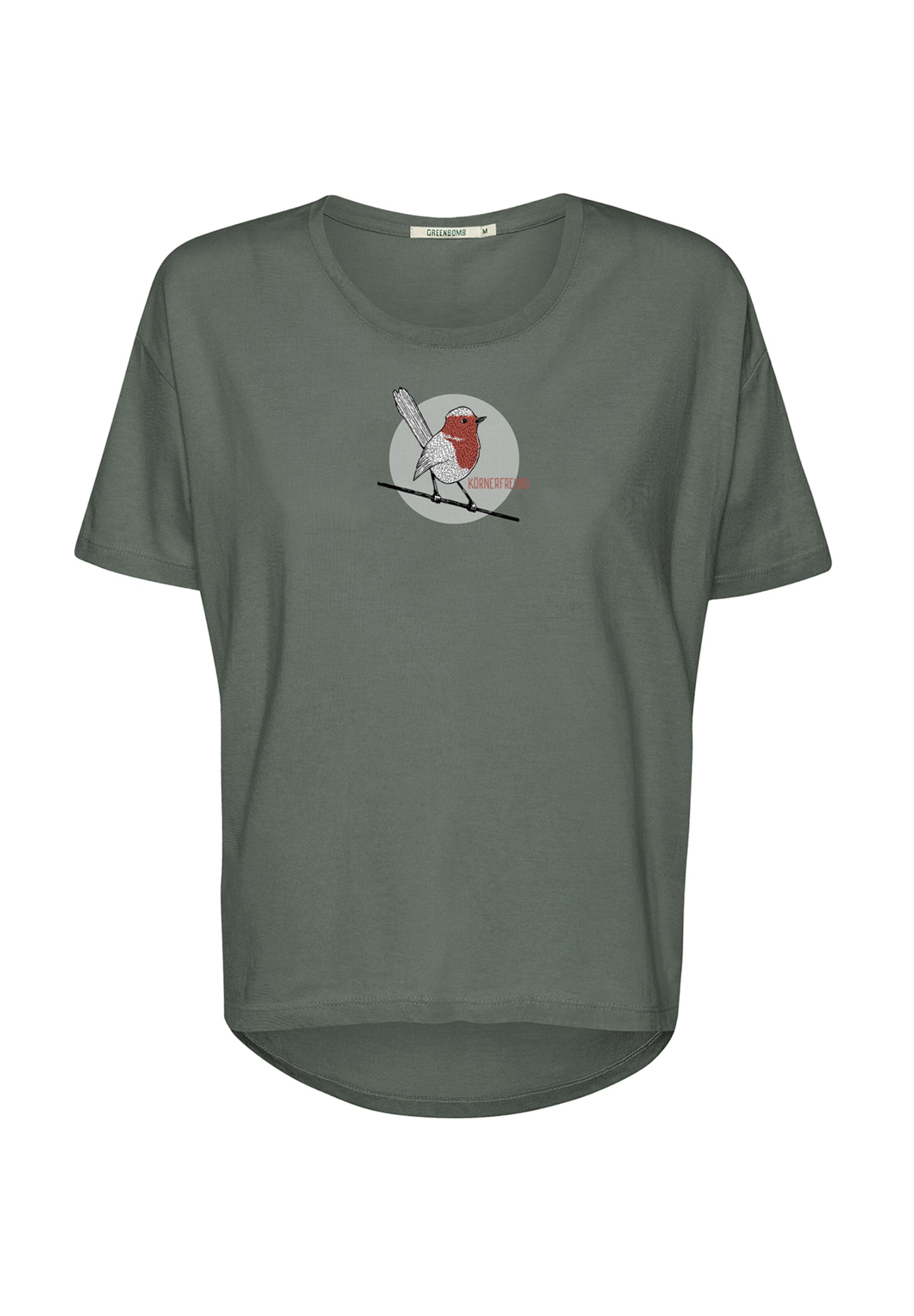 GREENBOMB Shirt 'Animal Koernerfreund' in Green: front