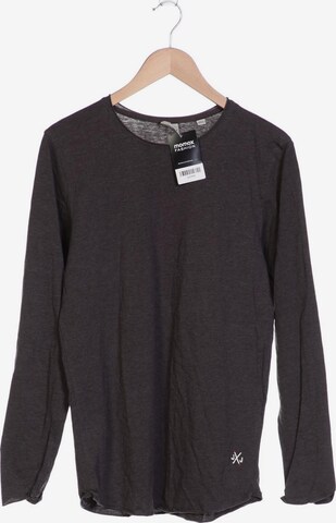 JACK & JONES Langarmshirt M in Grau: predná strana