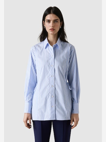 Camicia da donna ' 181101 ' di MAERZ Muenchen in blu: frontale