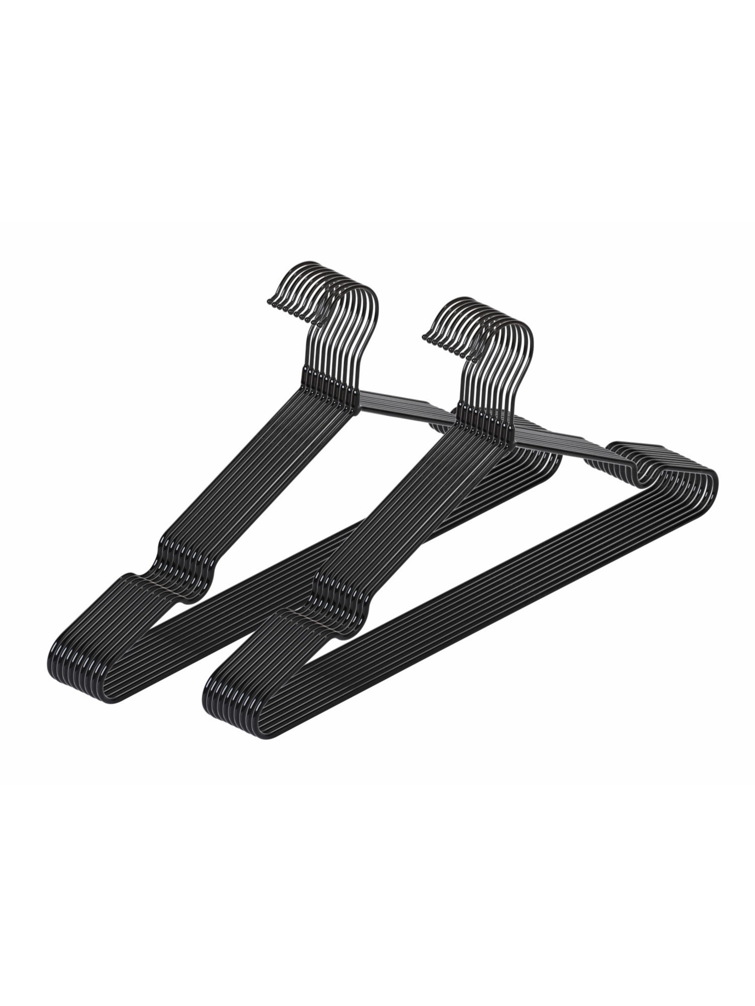 Wenko Kleiderbügel 'Sascha' in Schwarz: Vorderseite
