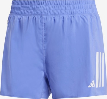 Pantaloni sport 'Own The Run' de la ADIDAS PERFORMANCE pe albastru: față
