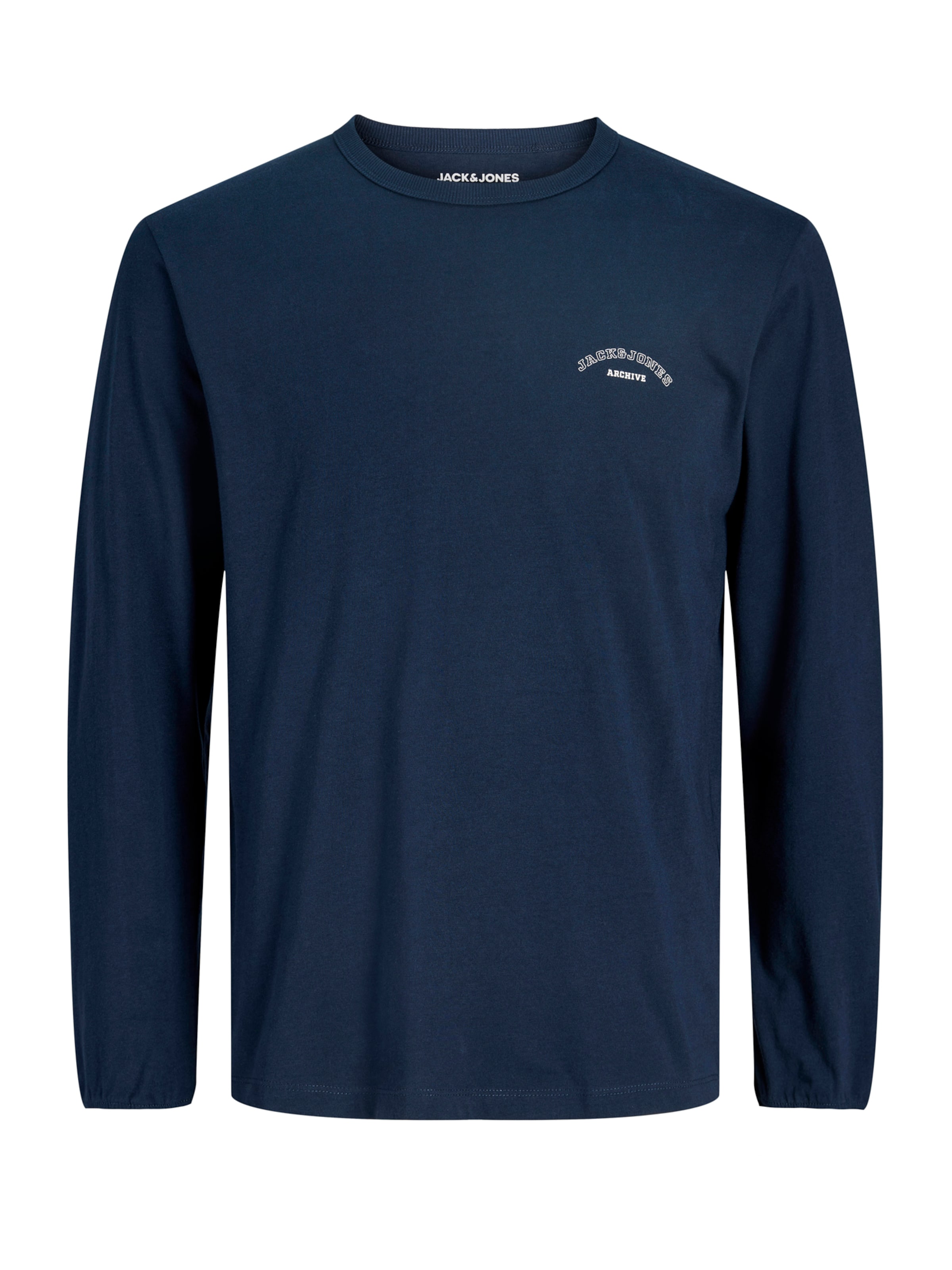 Jack & Jones Plus Μπλουζάκι 'JJCOLLEGE' σε μπλε: μπροστά