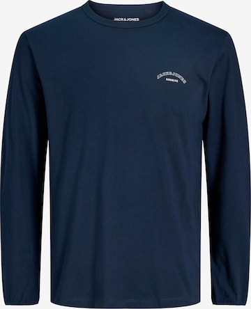 Tricou 'JJCOLLEGE' de la Jack & Jones Plus pe albastru: față