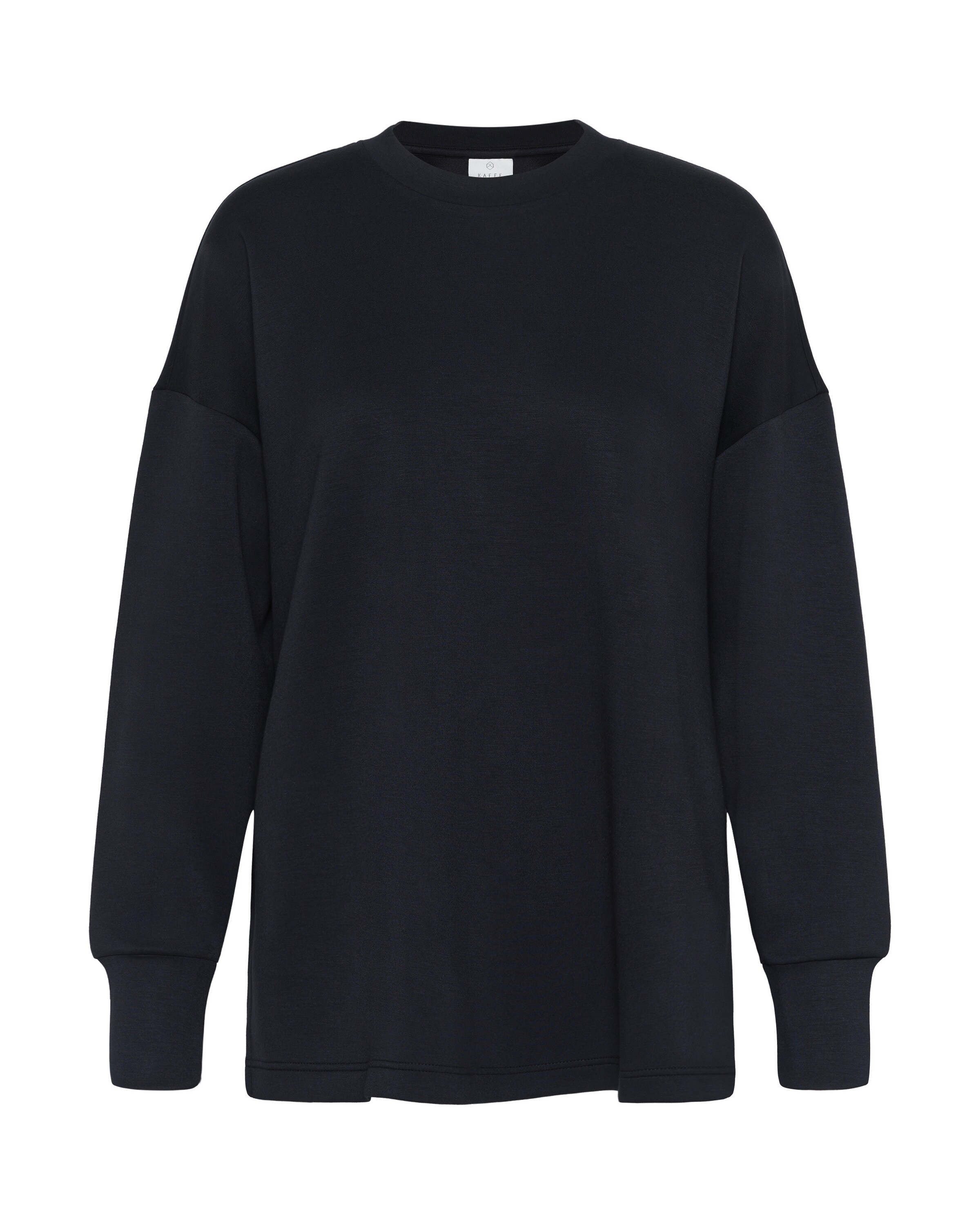 Kaffe - Sweatshirt 'KAAnnika' em preto: frente
