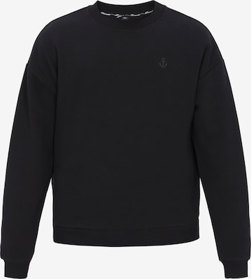 Sweat-shirt DreiMaster Vintage en noir : devant