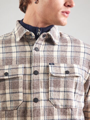 Petrol Industries - Ajuste regular Camisa 'Beaufort' en marrón