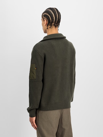 ALPHA INDUSTRIES Sweater in Green