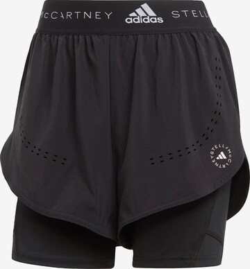 ADIDAS BY STELLA MCCARTNEY Regular Workout Pants in Black: front